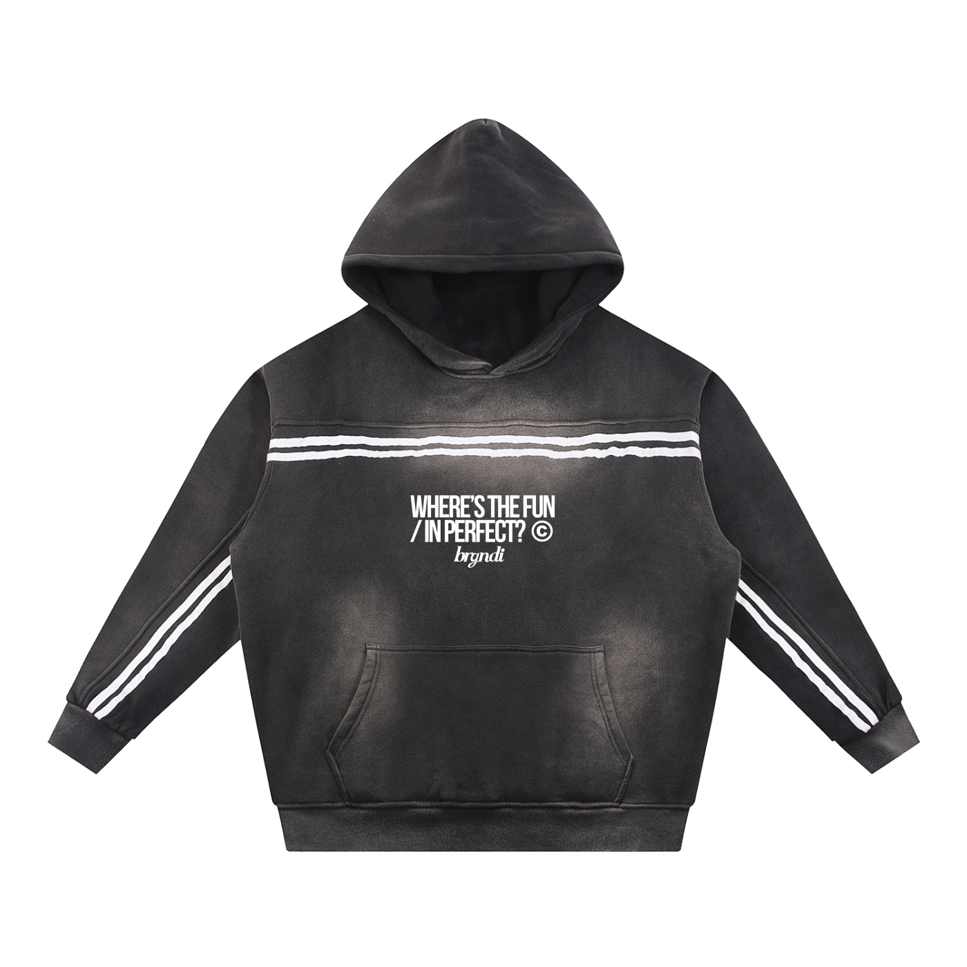 WTFIP? | Limited Sun Fade Contrast Tape Fleece Hoodie