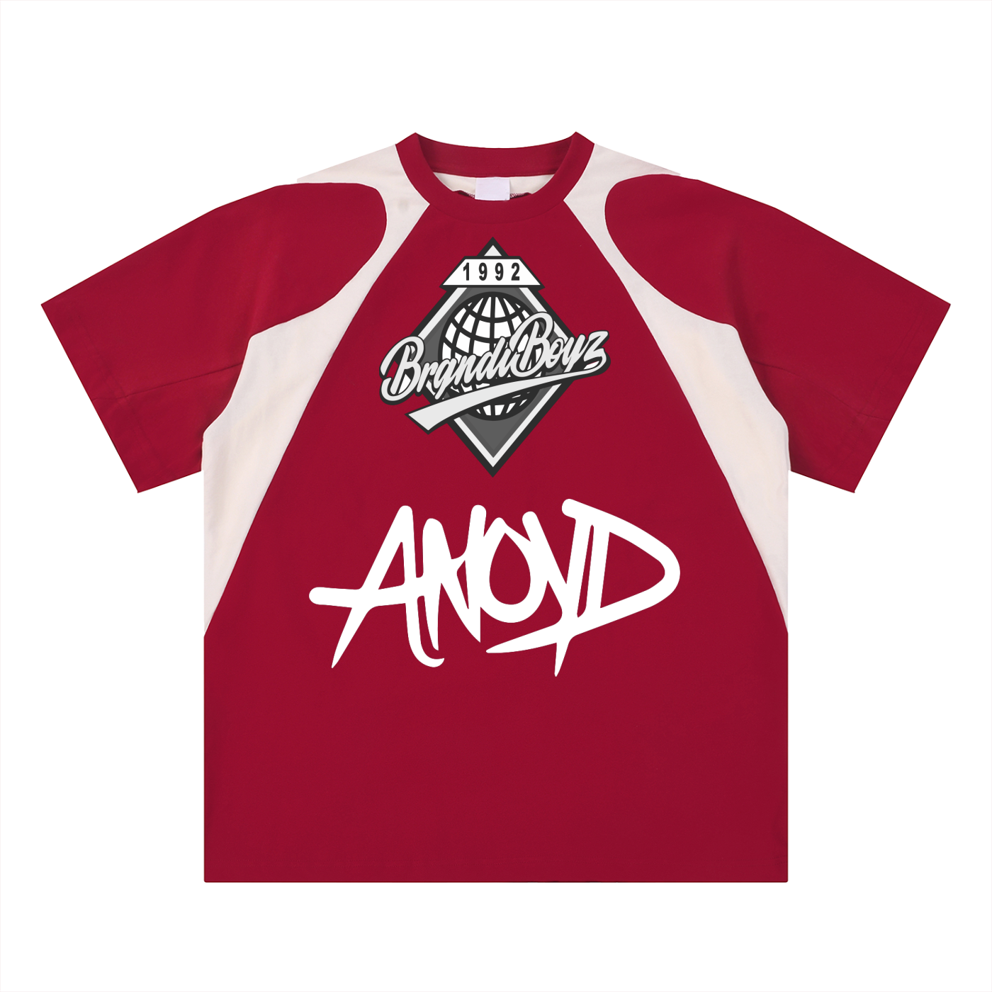 ANoyd Contrast Panel Cotton T-Shirt