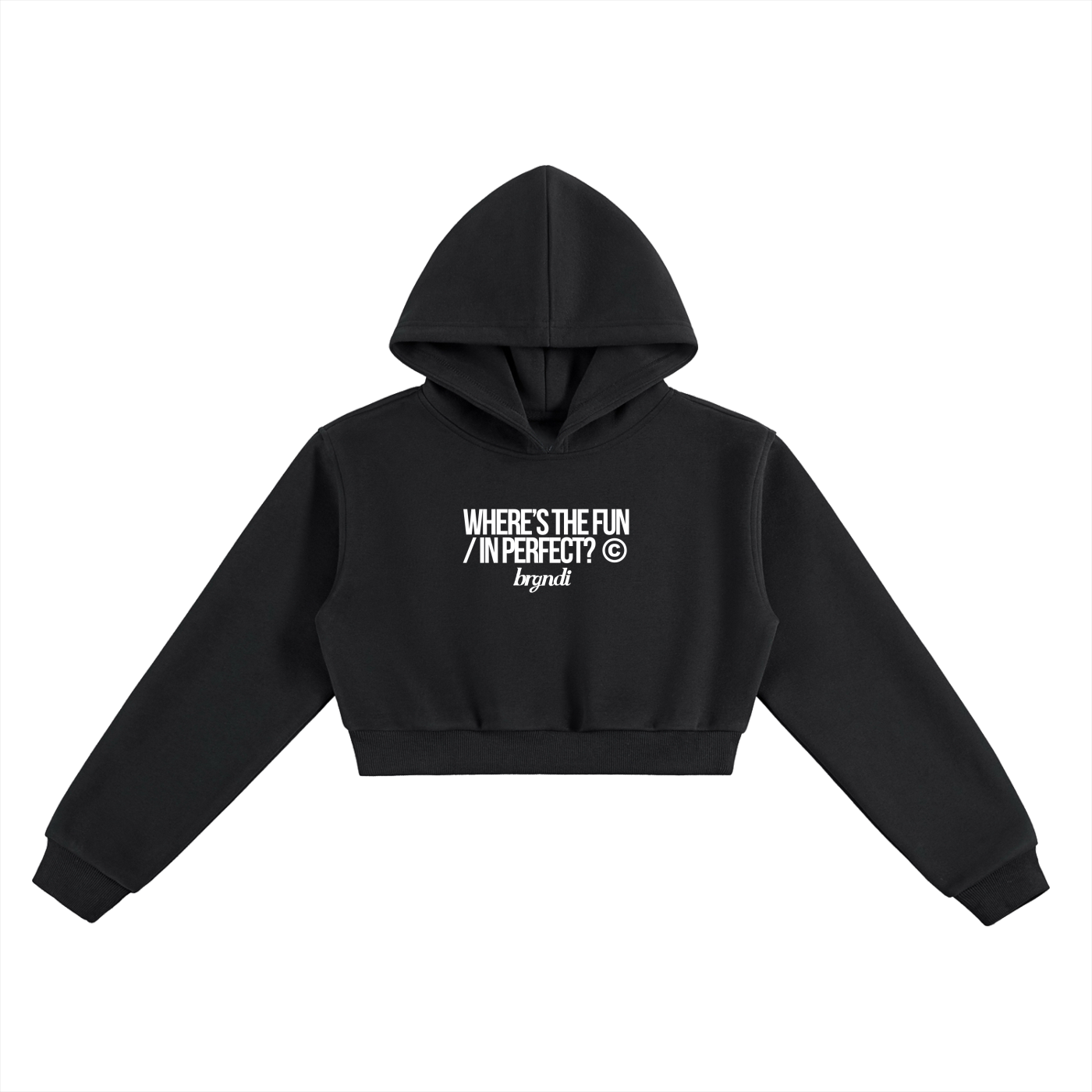 WTFIP? | Ladies Essential Cropped Hoodie