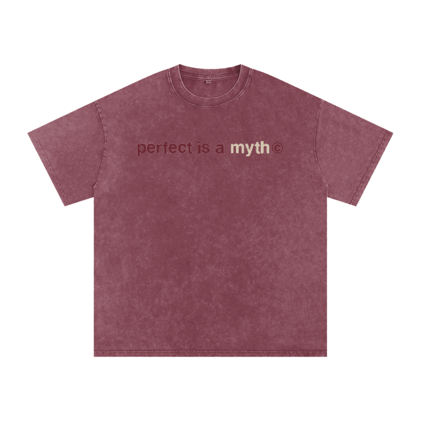 Perfect Is A Myth| WTFIP? | Snow Washed Oversized Cotton T-Shirt